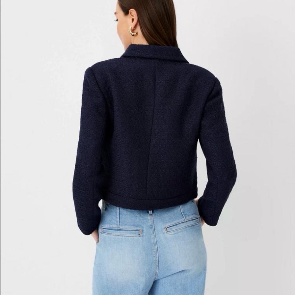 Ann Taylor Blue Topper Jacket - Picture 3 of 10